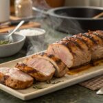 Remove the tenderloins to a platter and allow them to rest for 3 minutes before slicing